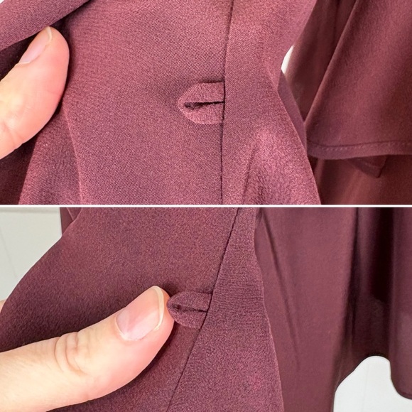 Scanlan Theodore Silk Off Shoulder Tiered Top Size S/M Bell Sleeves Boho Luxury - Picture 5 of 17